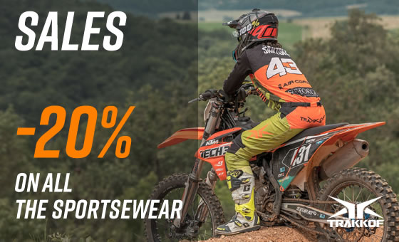 Sales -20% on all the sportswear